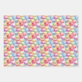 Niedlich gefliestes Makaronmuster Geschenkpapier Set (Vorderseite 3)