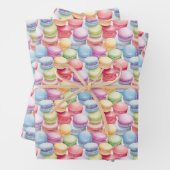 Niedlich gefliestes Makaronmuster Geschenkpapier Set (Beispiel)