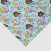 niedlich gefliestes Mermaid-Party Seidenpapier (Ausschnitt)