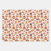 Niedlich gefliestes Mischgebäck Party Geschenkpapier Set (Vorderseite 3)