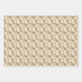 Niedlich gefliestes Pampas Grass-Muster Geschenkpapier Set (Vorderseite)