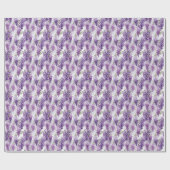 Niedlich gefliestes Wisteria-Muster Geschenkpapier (Flach)