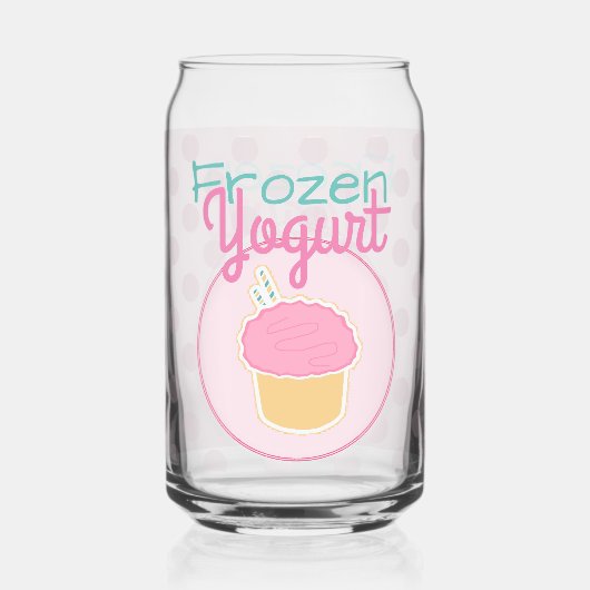 Niedlich gefrorener Jogurt Dosenglas (Rückseite)