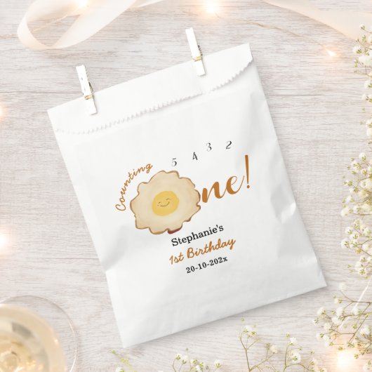 Niedlich gefrorenes Ei 1. Geburtstag Geschenktütchen (Ausgeschnitten)