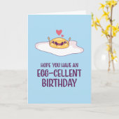 Niedlich gefrorenes Ei Pun Egg cellent Funny Birth Karte (Gelbe Blume)