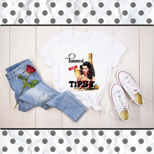 Niedlich gegerbt und Tipsy Pinup T-Shirt