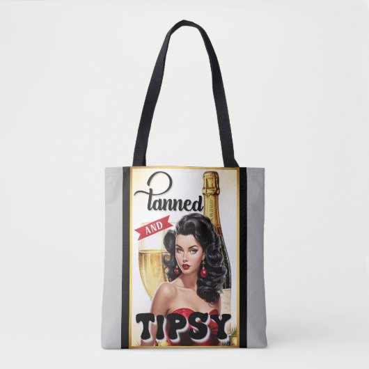 Niedlich gegerbt und Tipsy Pinup Tasche (Vorderseite)