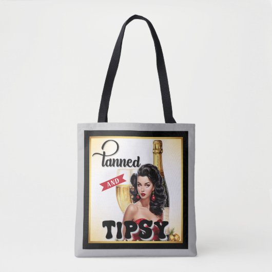 Niedlich gegerbt und Tipsy Pinup Tasche (Vorderseite)
