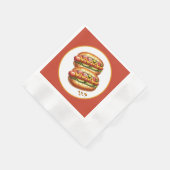 Niedlich gegrilltes Hotdog-Party Serviette (Ecke)
