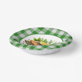 Niedlich gegrilltes Party Pappteller (Gewinkelt)