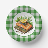 Niedlich gegrilltes Party Pappteller (Vorderseite)