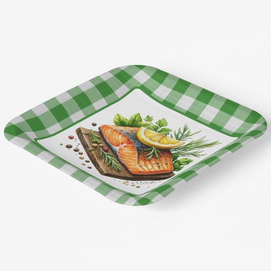 Niedlich gegrilltes Party Pappteller (Gewinkelt)