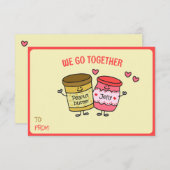 Niedlich gehen wir zusammen Jelly Peanut Butter Va (Vorne/Hinten)