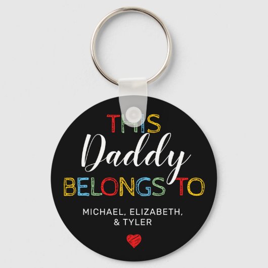 Niedlich gehört dieser Papa zum Schlüsselanhänger (Vorderseite)