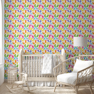 Niedlich gekachelte Kinderfüße Unisex-Kinderzimmer Tapete