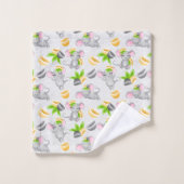 niedlich gekachelte Mausfans Badhandtuch Set (Waschlappen)
