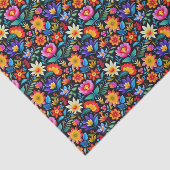 Niedlich gekachelte mexikanische Fiesta-Blume Seidenpapier (Ausschnitt)