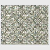 Niedlich gekachelte Mutter Perlmaus Hochzeit Geschenkpapier (Flach)