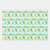 niedlich gekachelte Party-Wrapping Paper Sheets Geschenkpapier Set (Vorderseite)