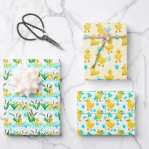 niedlich gekachelte Party-Wrapping Paper Sheets Geschenkpapier Set