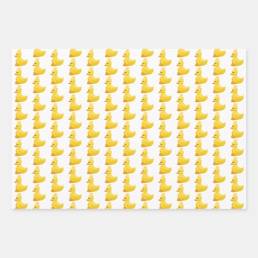 niedlich gekachelte Party-Wrapping Paper Sheets Geschenkpapier Set (Vorderseite)