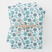 Niedlich gekachelte Polka dot Party Wrapping Paper Geschenkpapier Set (Beispiel)
