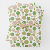 Niedlich gekachelte Polka dot Party Wrapping Paper Geschenkpapier Set (Beispiel)