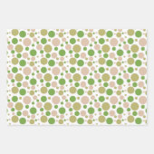 Niedlich gekachelte Polka dot Party Wrapping Paper Geschenkpapier Set (Vorderseite)