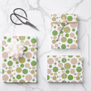 Niedlich gekachelte Polka dot Party Wrapping Paper Geschenkpapier Set