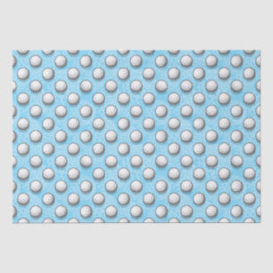 niedlich gekachelter Golfball Seidenpapier