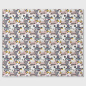 Niedlich gekacheltes Buch mit gemütlichem Muster Geschenkpapier (Flach)