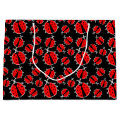 niedlich gekacheltes Bugmuster Große Geschenktüte (Vorderseite)