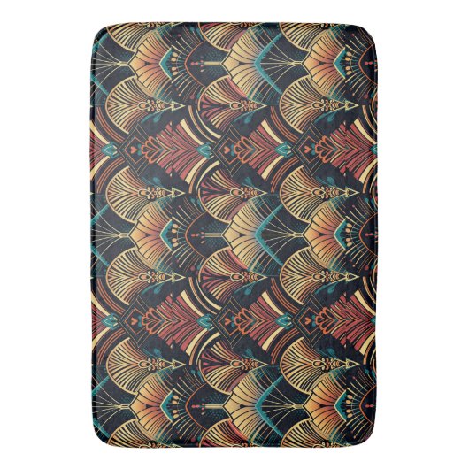 niedlich gekacheltes Deko-Muster Badematte (Vorderseite Vertikal)