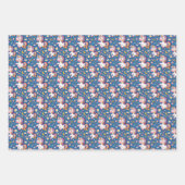 Niedlich gekacheltes Einhorn-Mädchen-Party Geschenkpapier Set (Vorderseite 3)