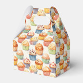 Niedlich gekacheltes Kuchenmuster Geschenkschachtel (Rückseite)