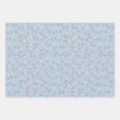 niedlich gekacheltes Party Geschenkpapier Set (Vorderseite 2)