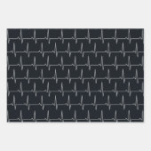 Niedlich gekacheltes Party Geschenkpapier Set (Vorderseite 2)