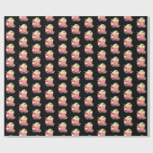 niedlich gekacheltes Popcorn-Muster Geschenkpapier (Flach)