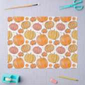 Niedlich gekacheltes saisonales Kürbis-Party Seidenpapier (Basteln)