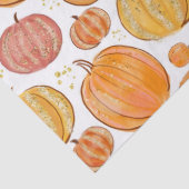 Niedlich gekacheltes saisonales Kürbis-Party Seidenpapier (Detail)