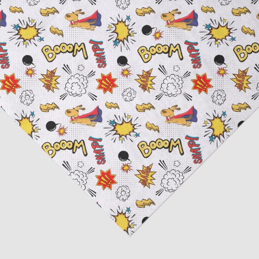 niedlich gekacheltes Superheld-Party Seidenpapier (Ausschnitt)