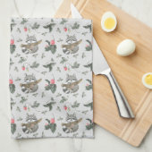 niedlich gekacheltes Waschlappen Geschirrtuch (Viertel Falte)