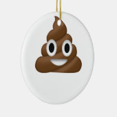 Niedlich Gekackt Emoji Keramik Ornament (Rechts)