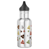 Niedlich Gekackt emoji-lustige Geschenkideen Edelstahlflasche (Links)
