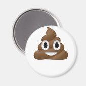Niedlich Gekackt Emoji Magnet (Vorderseite/Rückseite)