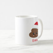 Niedlich Gekackt Emoji Personalisierte Weihnachtsf Kaffeetasse (VorderseiteRechts)