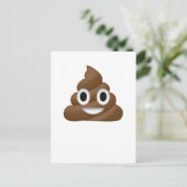 Niedlich Gekackt Emoji Postkarte (Stehend Vorderseite)