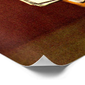 niedlich gekleideter Welpenpaperboy Poster (Ecke)