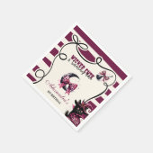 Niedlich geknackt und ein Girl-Halloween 1. Geburt Serviette (Ecke)