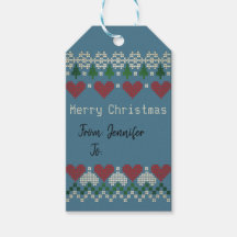 Niedlich geknetete Weihnachtssymbole Vintag Blue X